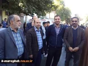 حضور پر شور جمعی از کارکنان و دانشجویان دانشکده فنی و کشاورزی مراغه در روز ملی مبارزه با استکبار جهانی 13 آبان 3