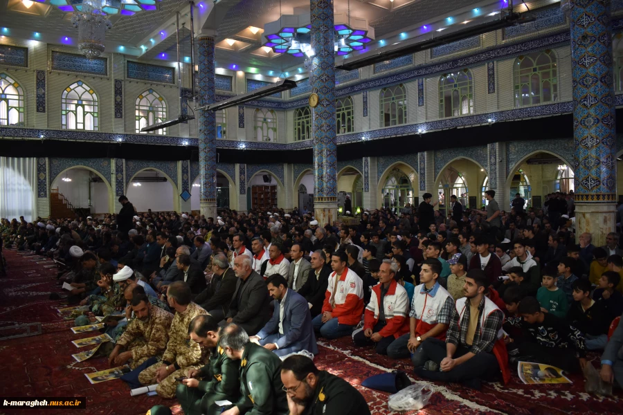 حضور جمعی از اساتید و کارکنان آموزشکده ملی مهارت واحد مراغه در تجمع مردم این شهرستان در محکومیت ترور شهید سید حسن نصرالله 7