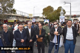 حضور پر شور دانشگاهیان آموزشکده ملی مهارت واحد مراغه در مراسم ۱۳ آبان 12