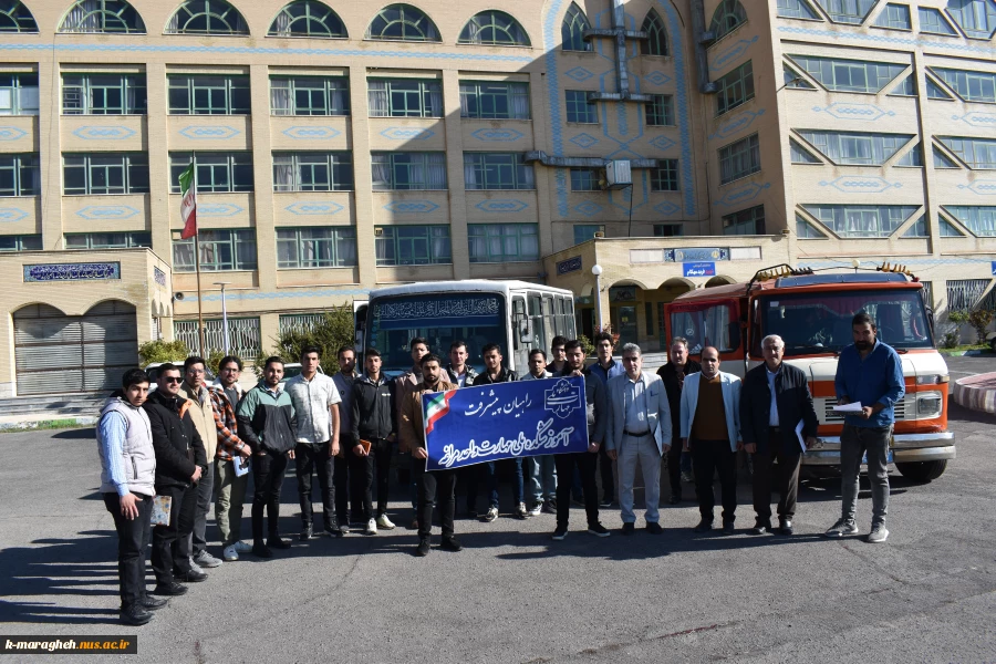 بازدید دانشجویان رشته الکتروتکنیک آموزشکده ملی مهارت واحد مراغه از نیروگاه حرارتی سهند بناب در قالب طرح راهیان پیشرفت 6
